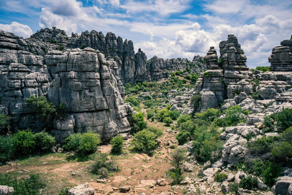 krajina v přírodním parku el torcal