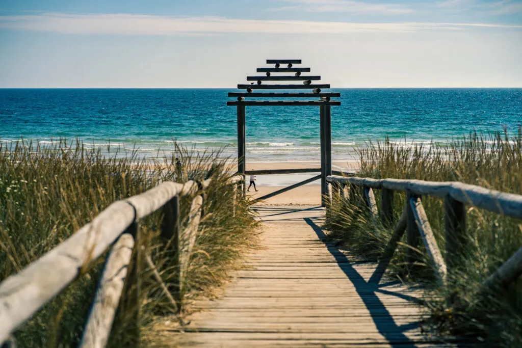 vstup na pláž v el palmar