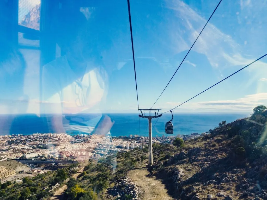 lanovka teleférico benalmádena andalusie